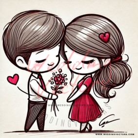 love wedding vectors 8594
