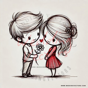love wedding vectors 8596