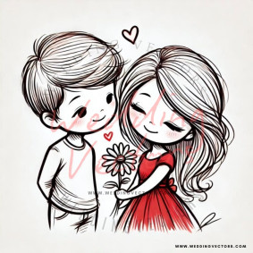 love wedding vectors 8598