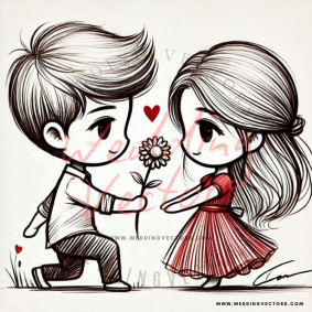love wedding vectors 8604