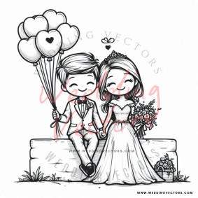 love wedding vectors 8605