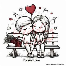 love wedding vectors 8607