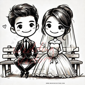 love wedding vectors 8611