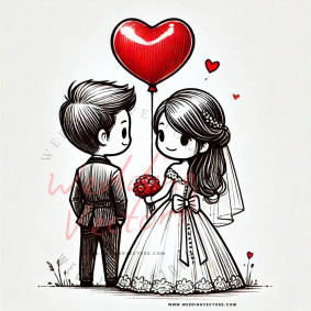 love wedding vectors 8614