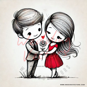 love wedding vectors 8621
