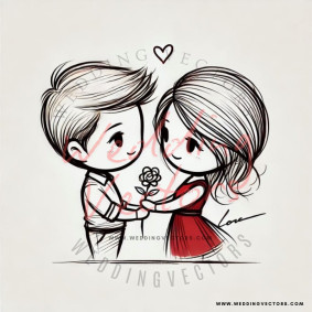 love wedding vectors 8623