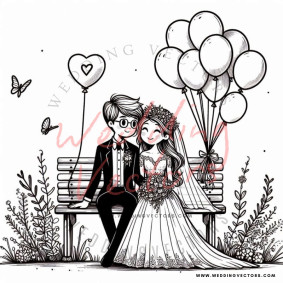 love wedding vectors 8624