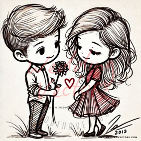 love wedding vectors 8627