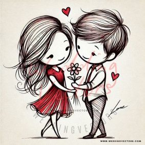 love wedding vectors 8635