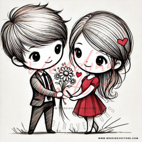 love wedding vectors 8637
