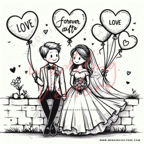 love wedding vectors 8645