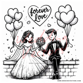 love wedding vectors 8649