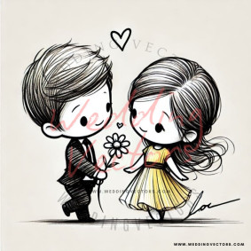 love wedding vectors 8658