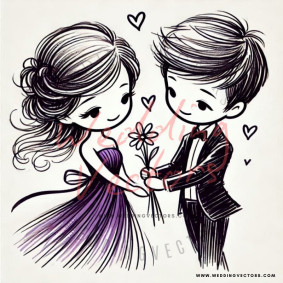 love wedding vectors 8662