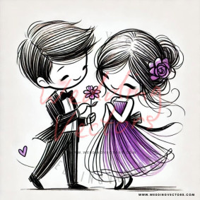 love wedding vectors 8673