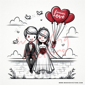 love wedding vectors 8676