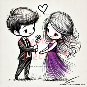 love wedding vectors 8677