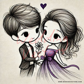love wedding vectors 8690