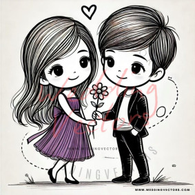 love wedding vectors 8713