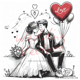 love wedding vectors 8714
