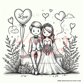 love wedding vectors 8716
