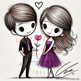 love wedding vectors 8723