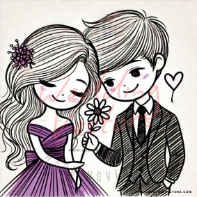 love wedding vectors 8727
