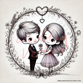 love wedding vectors 8733