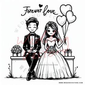 love wedding vectors 8739