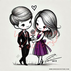 love wedding vectors 8742