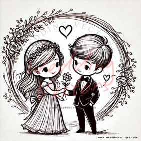 love wedding vectors 8756