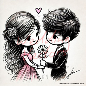 love wedding vectors 8765
