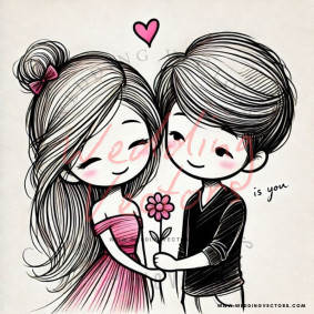 love wedding vectors 8771