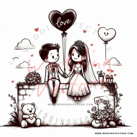 love wedding vectors 8776