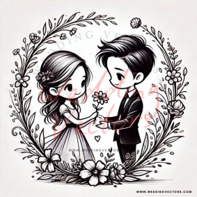 love wedding vectors 8779