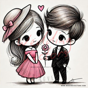 love wedding vectors 8784