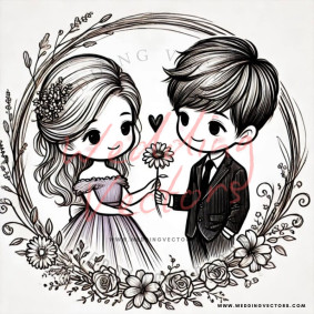 love wedding vectors 8802
