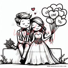 love wedding vectors 8804