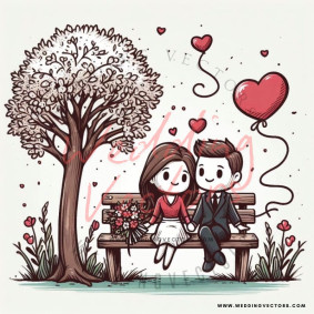 love wedding vectors 8968