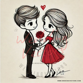 love wedding vectors 8969