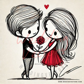 love wedding vectors 8971