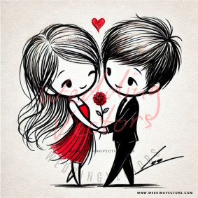 love wedding vectors 8977