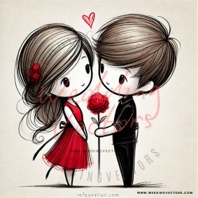 love wedding vectors 8981