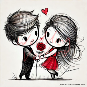 love wedding vectors 8985
