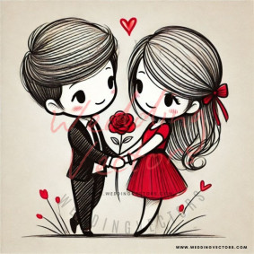 love wedding vectors 8996