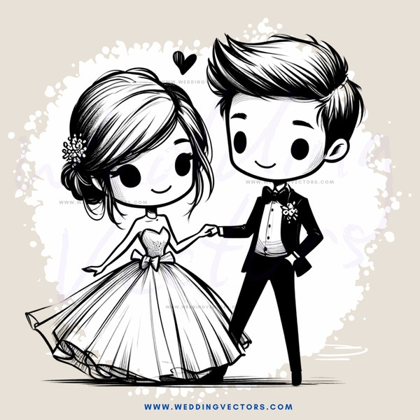 a boy and girl holding hands