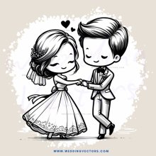 a boy and girl holding hands