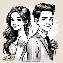 the bride and groom picture