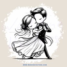 a couple dancing together