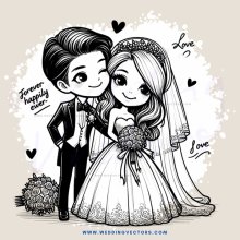 a couple embracing and holding flowers